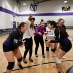 Village Tech volleyball team excitment