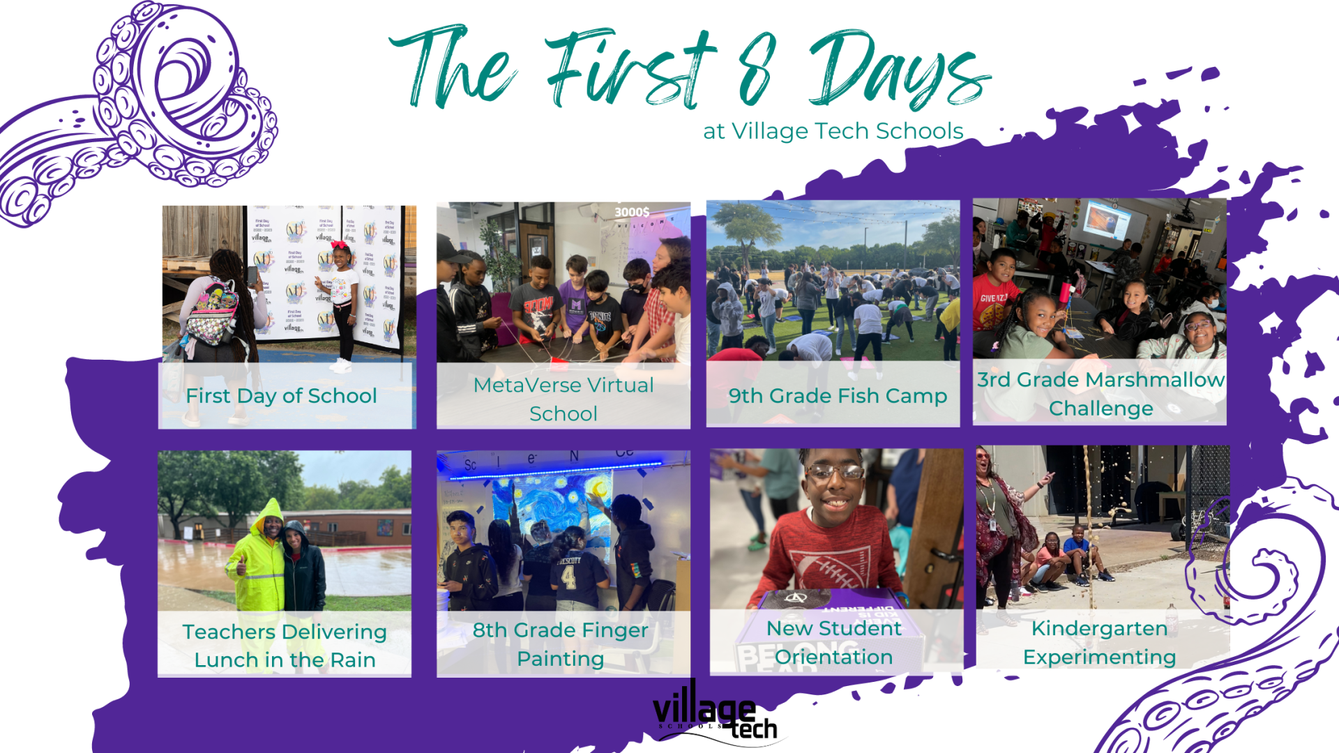 The First 8 Days at Village Tech Schools